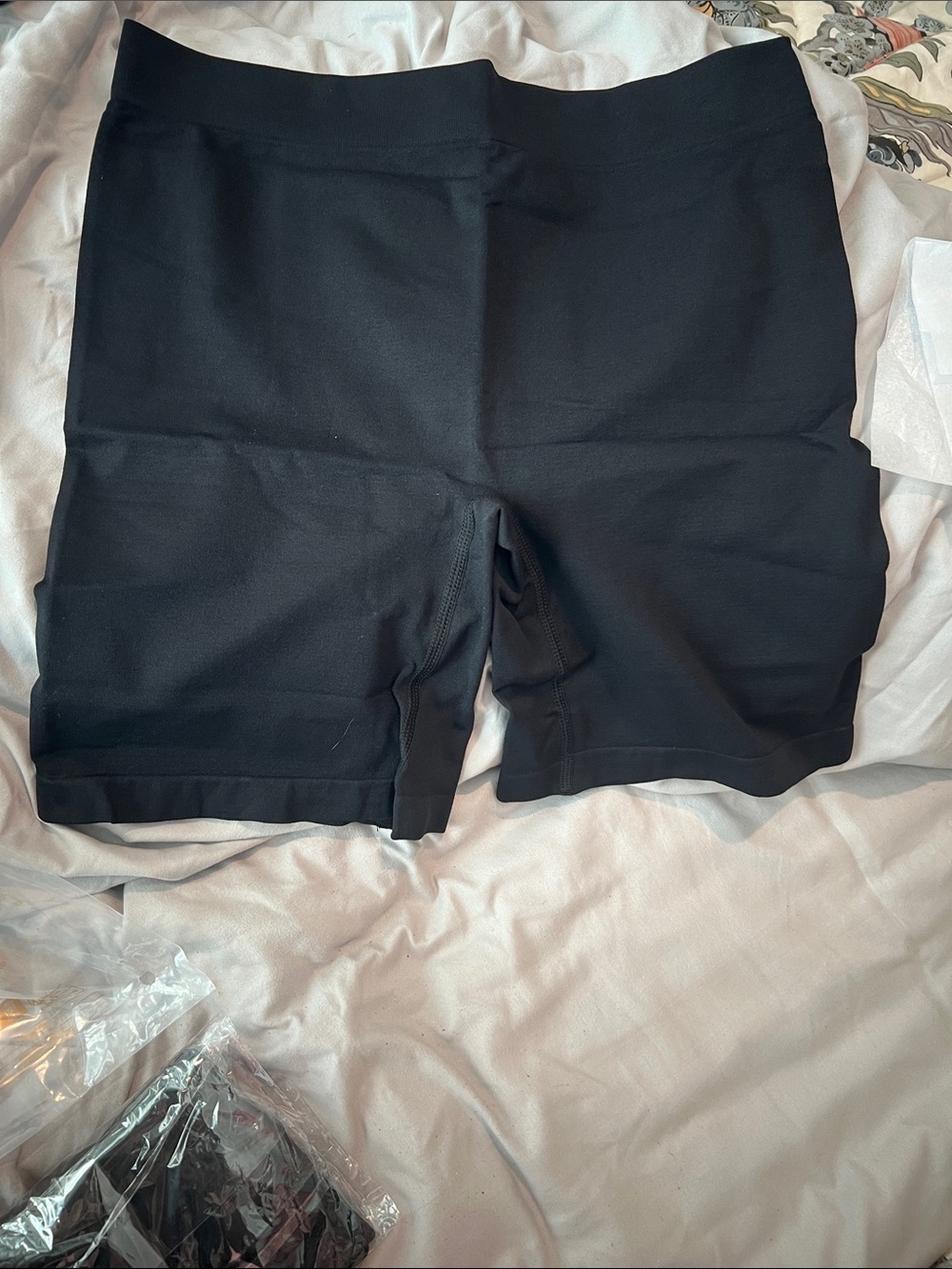 Trendy boutique Black Seamless High-Waist Shaping Shorts